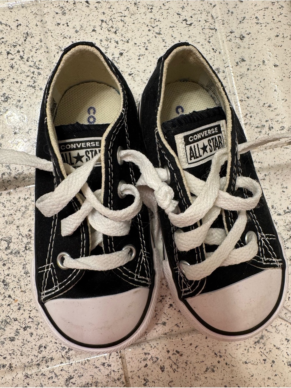 Converse Kids Low Top Sneakers - Black & White